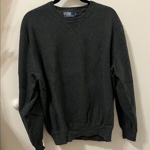 Polo by Ralph Lauren Men's Charcoal Crewneck Sweater